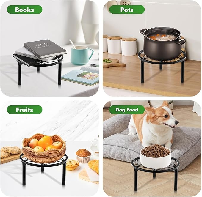 4 Packs 9 inches Metal Plant Stand-2