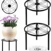 4 Packs 9 inches Metal Plant Stand-3