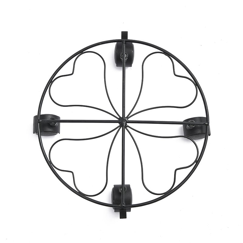 Heavy - Duty Metal Plant Caddy with Wheels: Effortless Mobility for Your Greenery