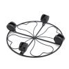 Heavy - Duty Metal Plant Caddy with Wheels: Effortless Mobility for Your Greenery