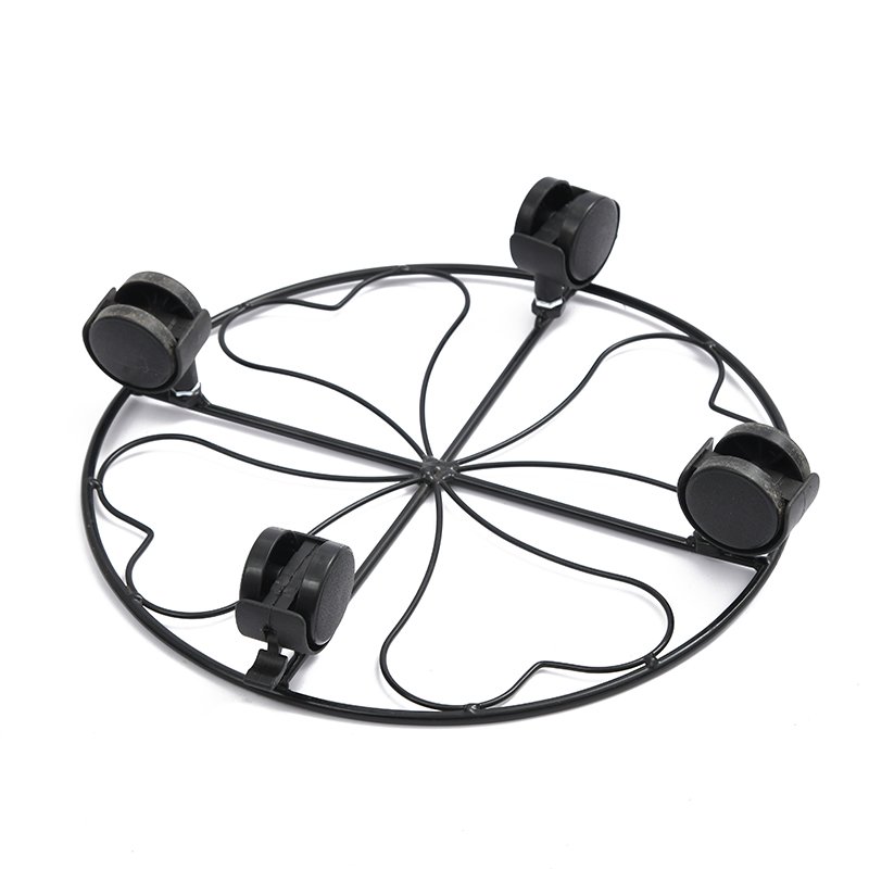 Heavy - Duty Metal Plant Caddy with Wheels: Effortless Mobility for Your Greenery