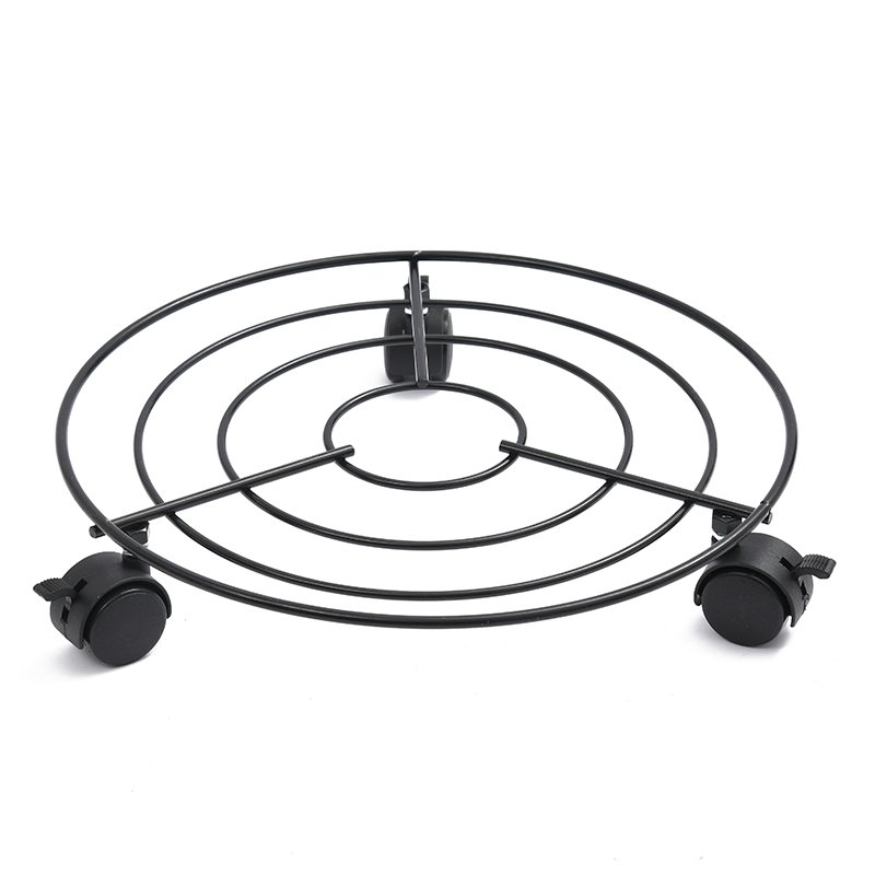Durable Rolling Metal Plant Stand: Keep Your Plants on the Move